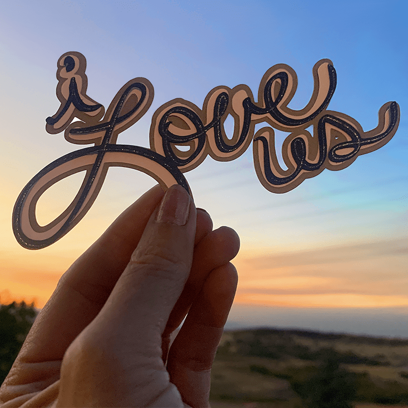 Free Love SVG - I Love us by Jen Goode