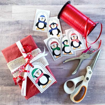 Printable Penguin Gift Tags - 100 Directions