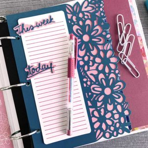 Customize your colors when creating your own DIY planner pages with your Cricut machine
