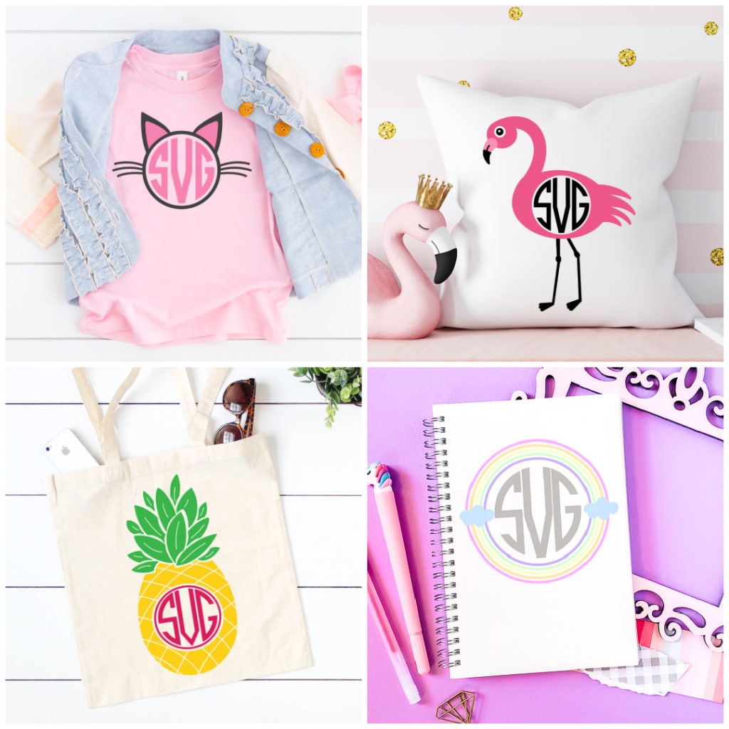 Monogram designs to make with your Cricut