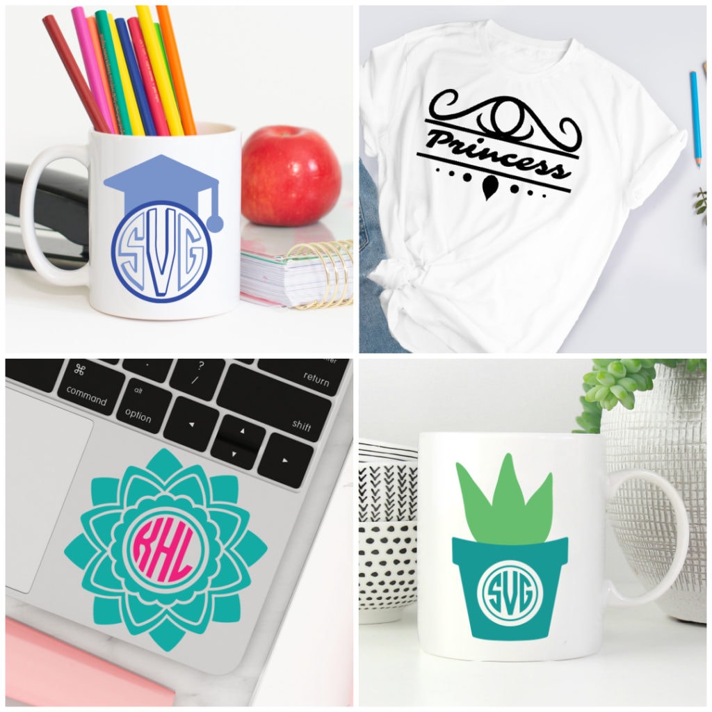 Personalize gifts with monogram cut files