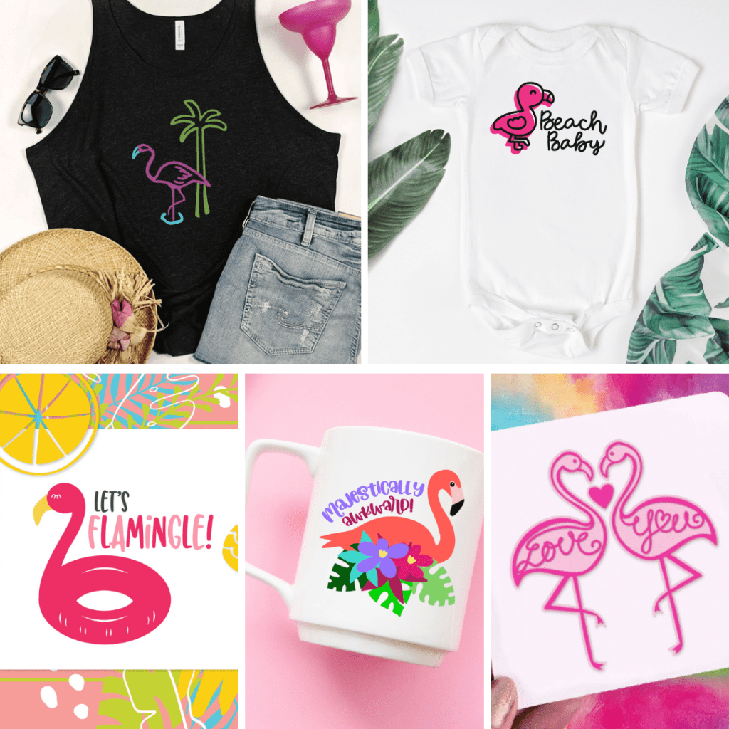 Flamingo cut files to download and craft with