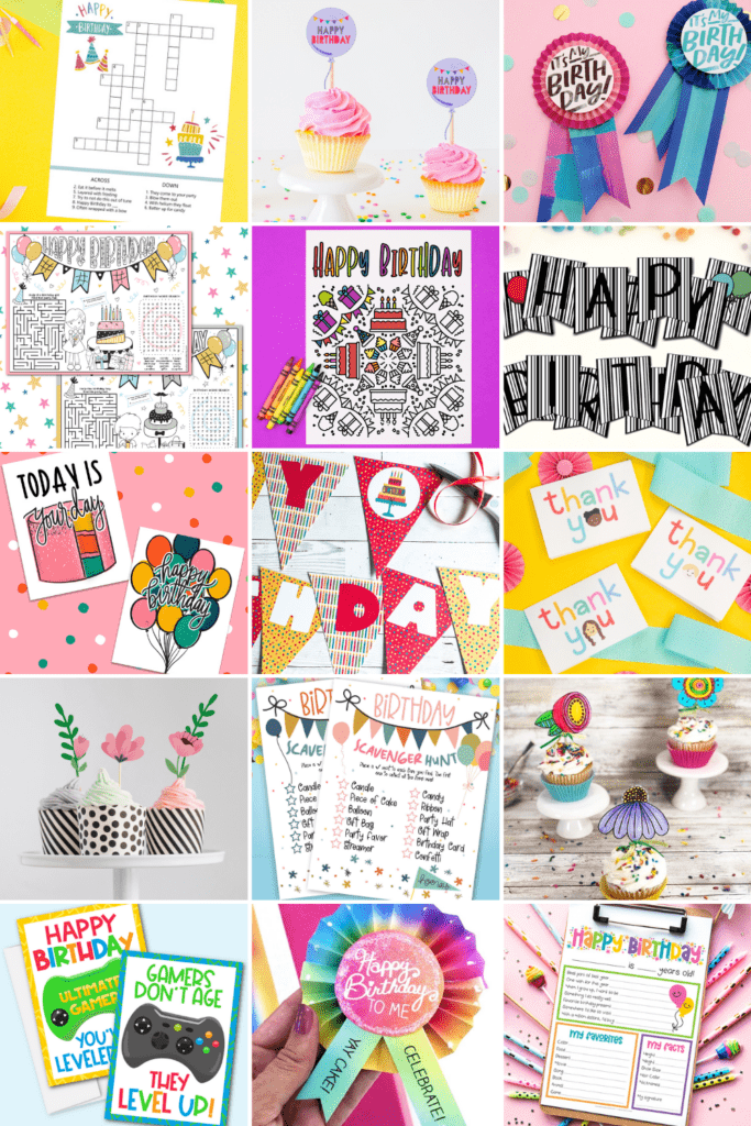 Party Printables for all your DIY Celebrations