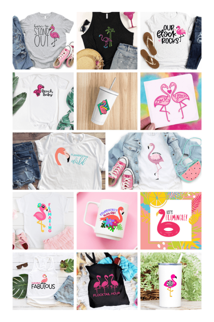 Flamingo projects and SVG cut files you can crate with
