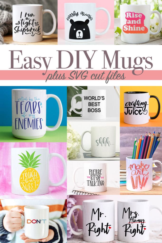 Easy DIY mugs and SVG mug designs 