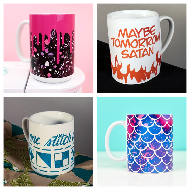 Create custom mugs with Cricut mug press and SVG mug wrap designs
