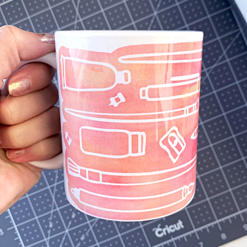 Create a custom mug with infusible ink and Cricut mug press