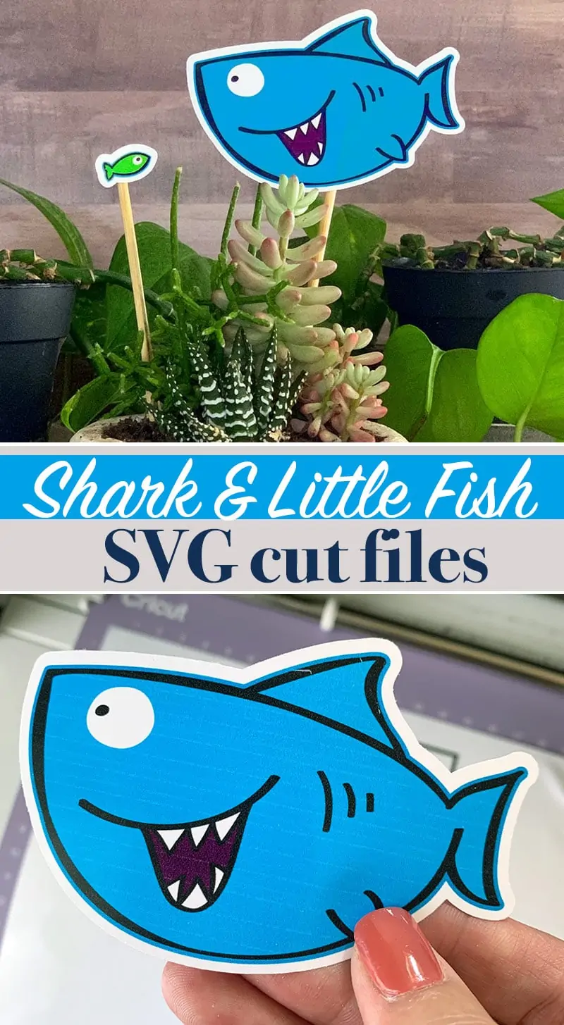 Create shark themed crafts with this shark SVG cut file by Jen Goode