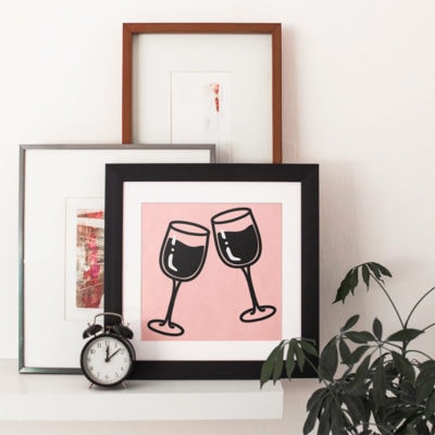 Make Wine Glasses Art with Wine SVG files
