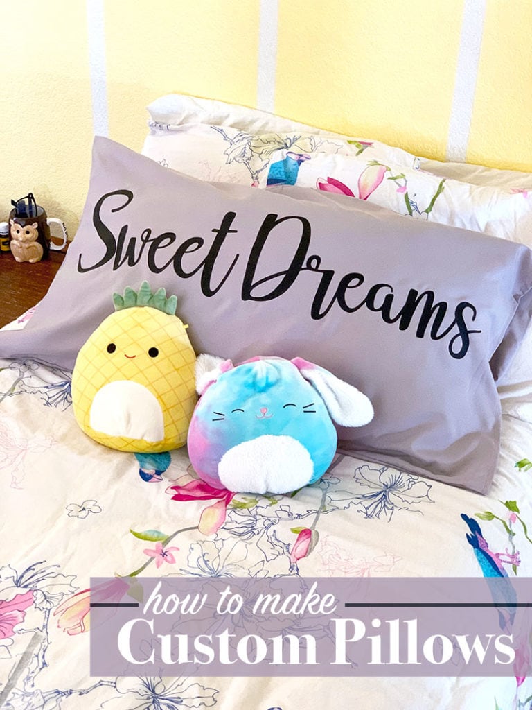 Make custom pillows with your Cricut machine