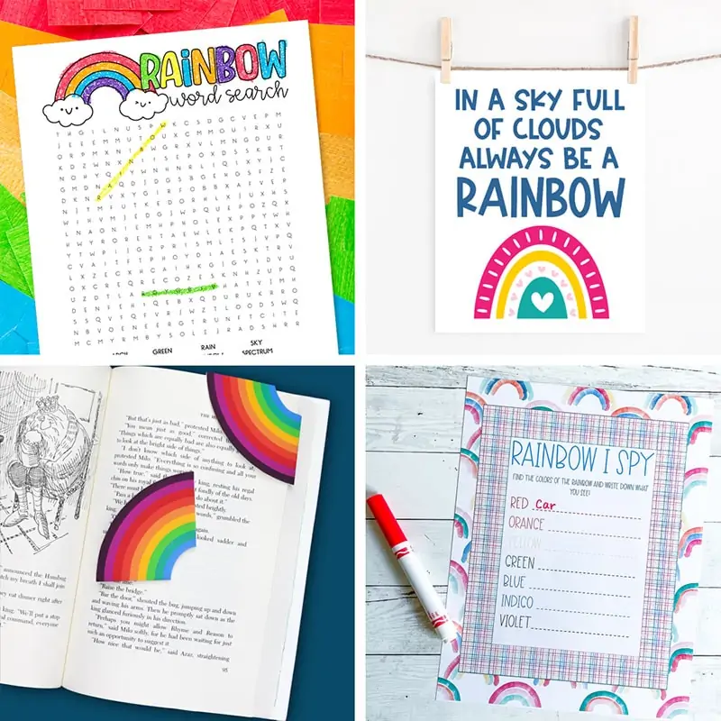 rainbow printable activities