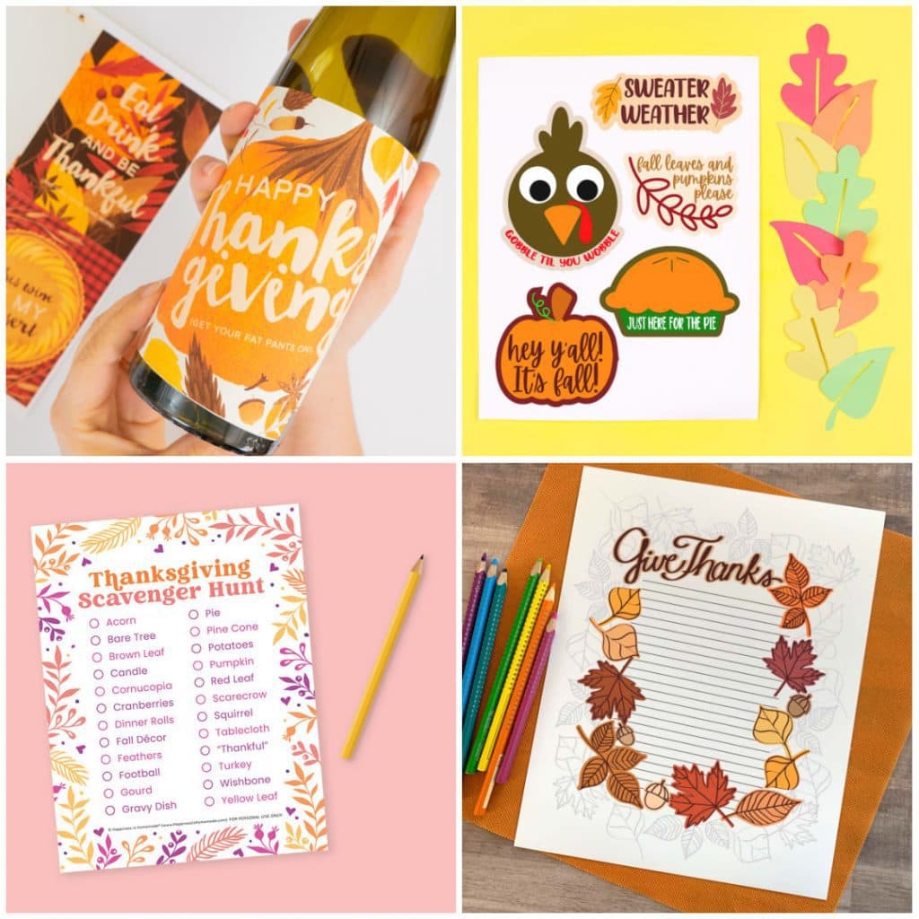 Thanksgiving Printables for Family Fun - 100 Directions