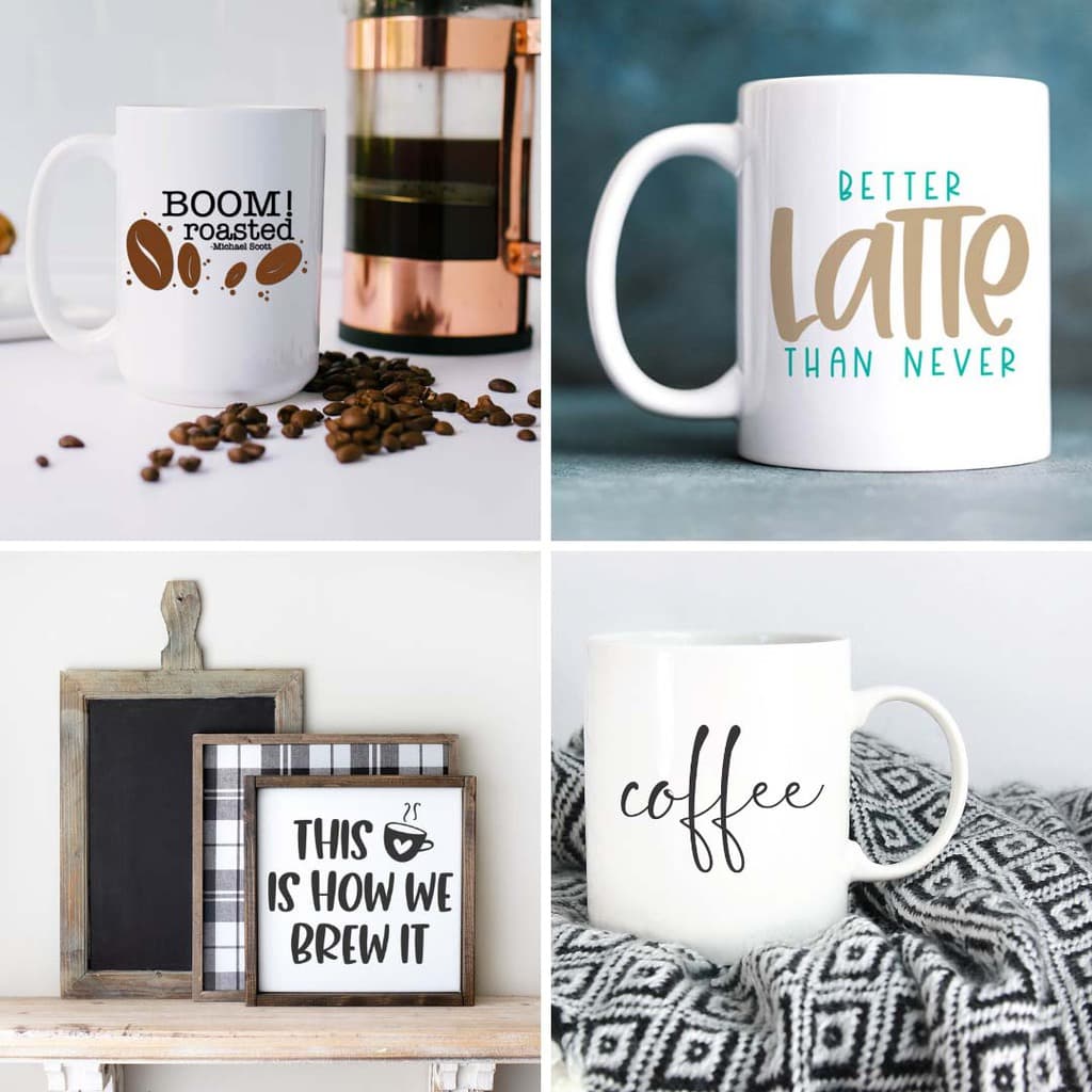 Coffee SVG cut files and project ideas