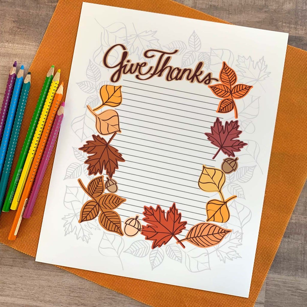 Give Thanks Coloring Page