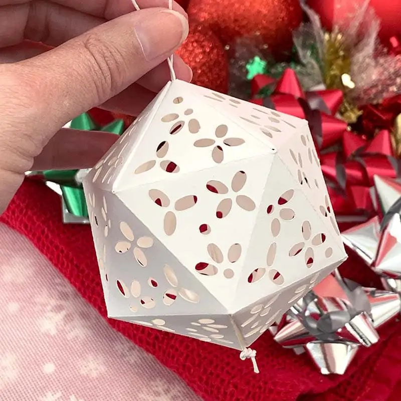 Make your own paper ornaments with whatever colors you'd like
