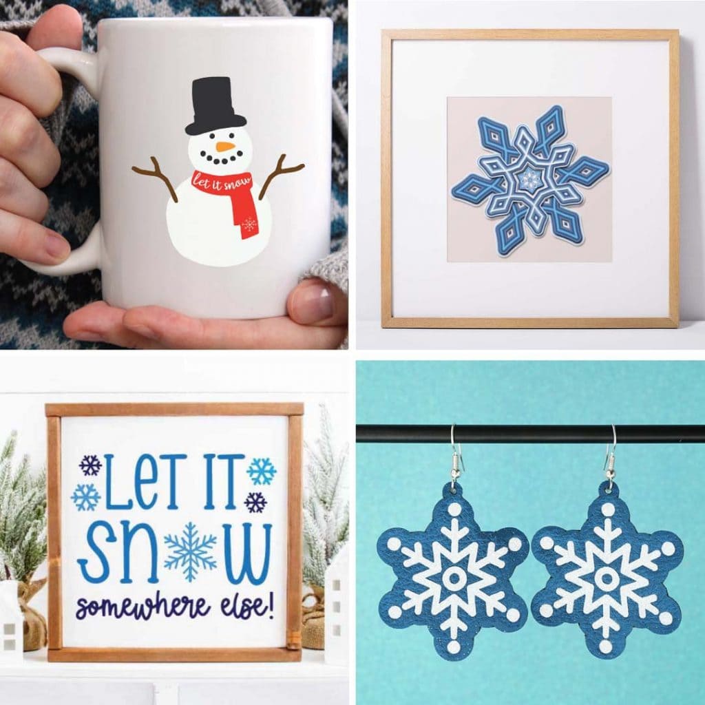 Snowflake SVG files and project ideas you can make