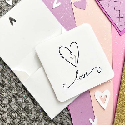 Mini Love Card made with Cricut by Jen Goode