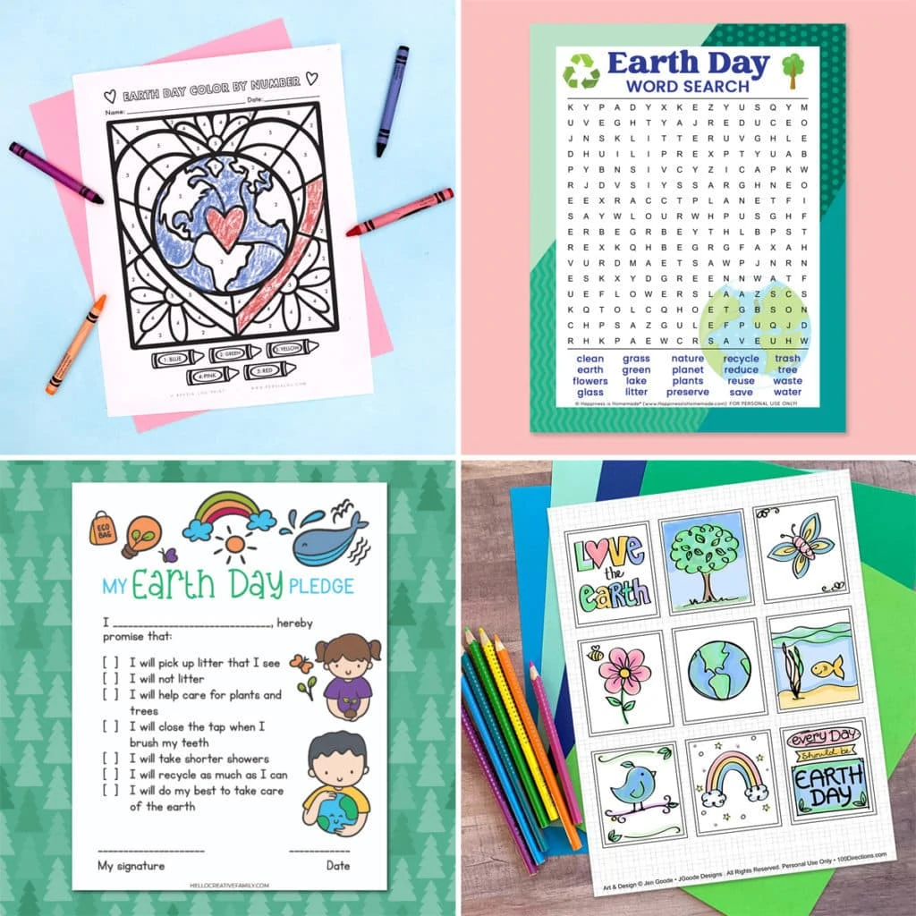 Earth Day printable activities