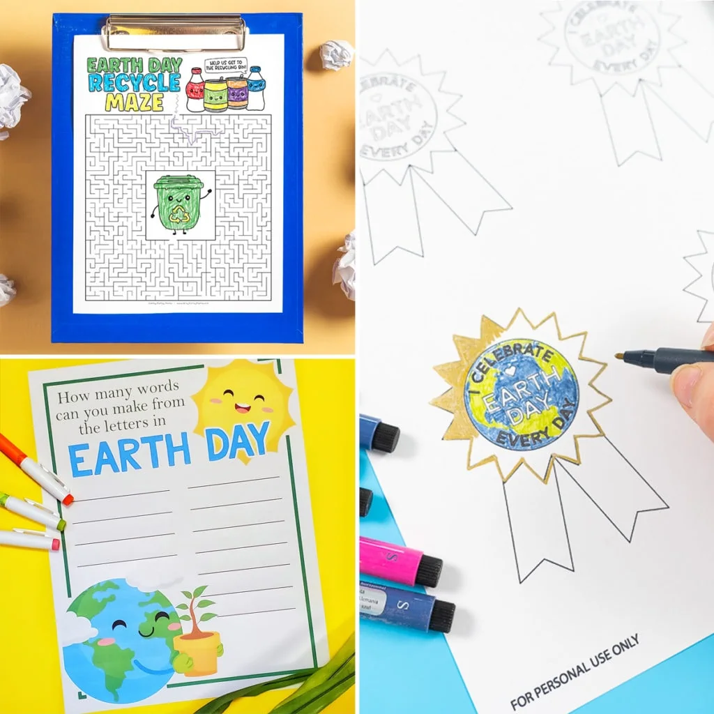 Printable Earth Day worksheets and activities