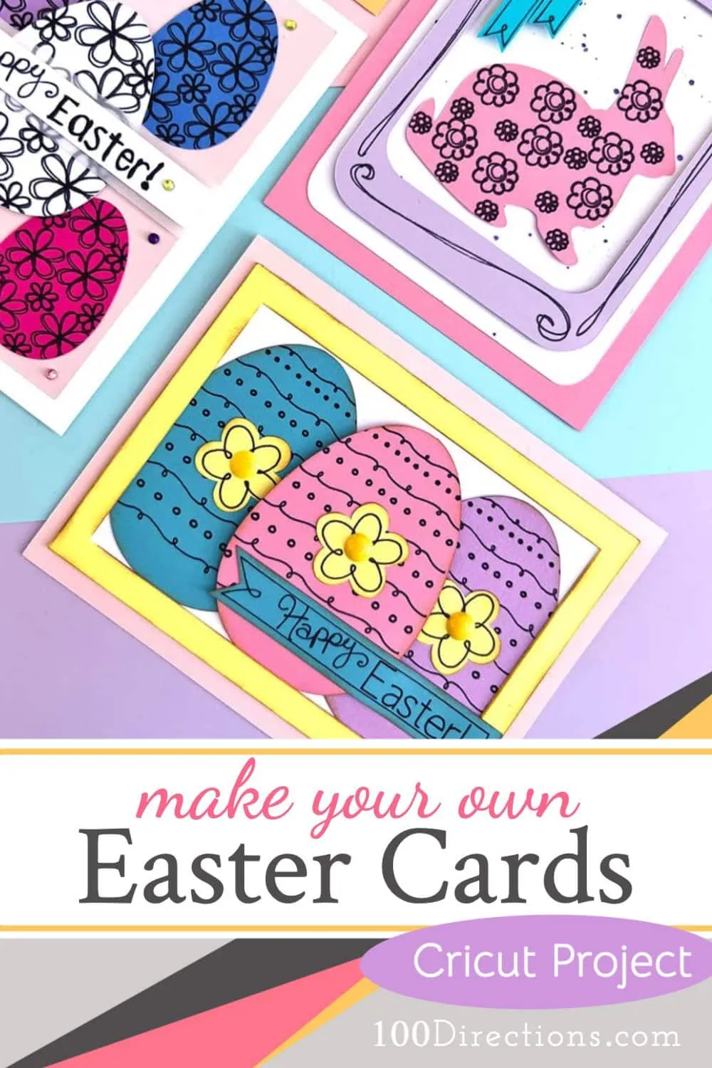 Make Easter Cards with your Cricut - cute crafts you can create yourself