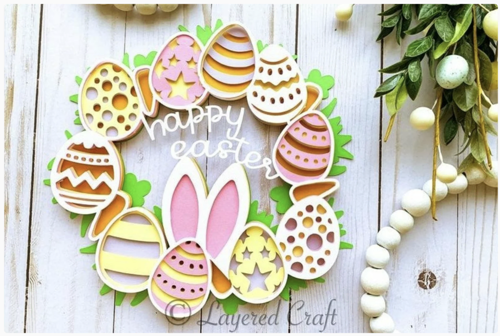 Easter Egg Bunny Die Cuts Handmade Decoration Stencils, Rabbit Metal Cutting Dies for Kids Beginners Party Birthday Arts Craft DIY Project, Kids