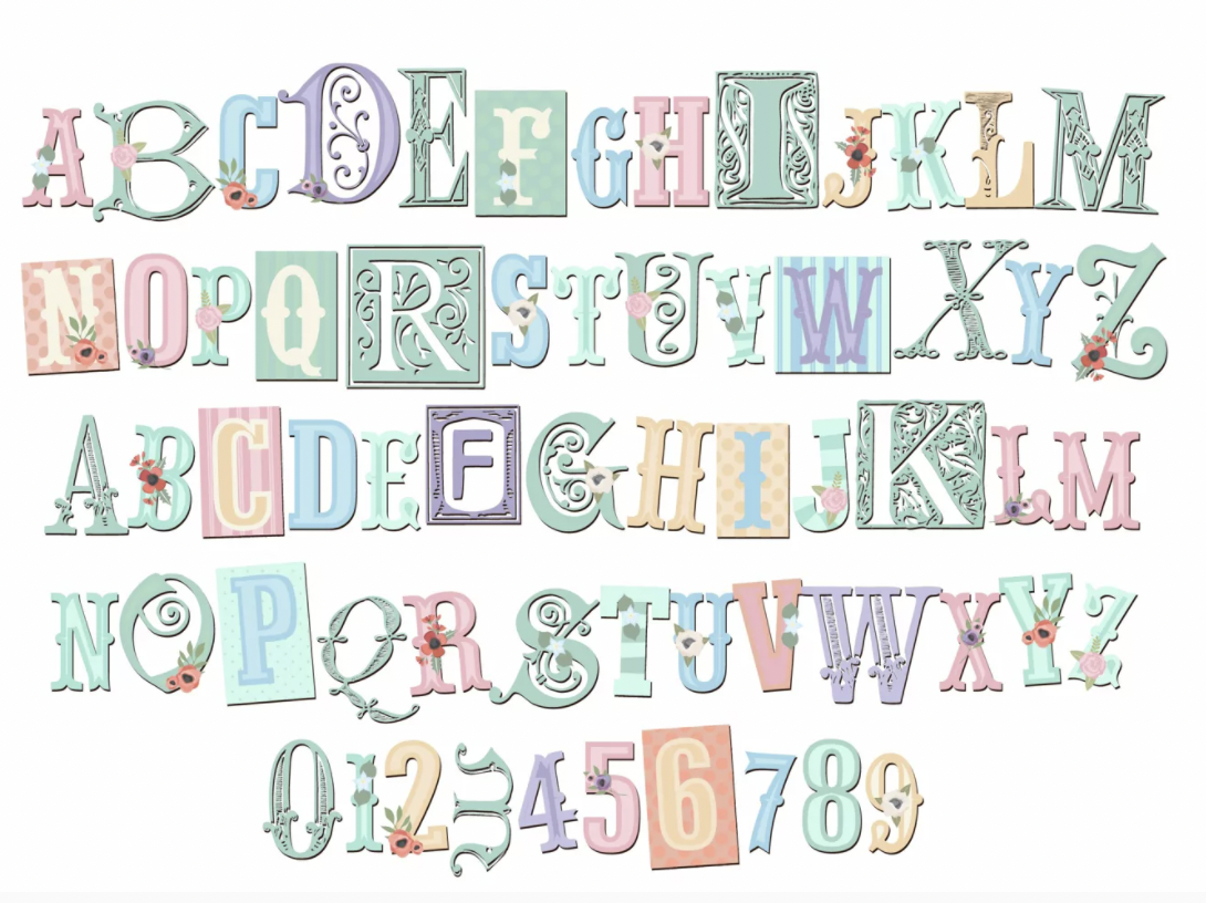 Spring Montage Font by Illustration Ink at Design Bundles