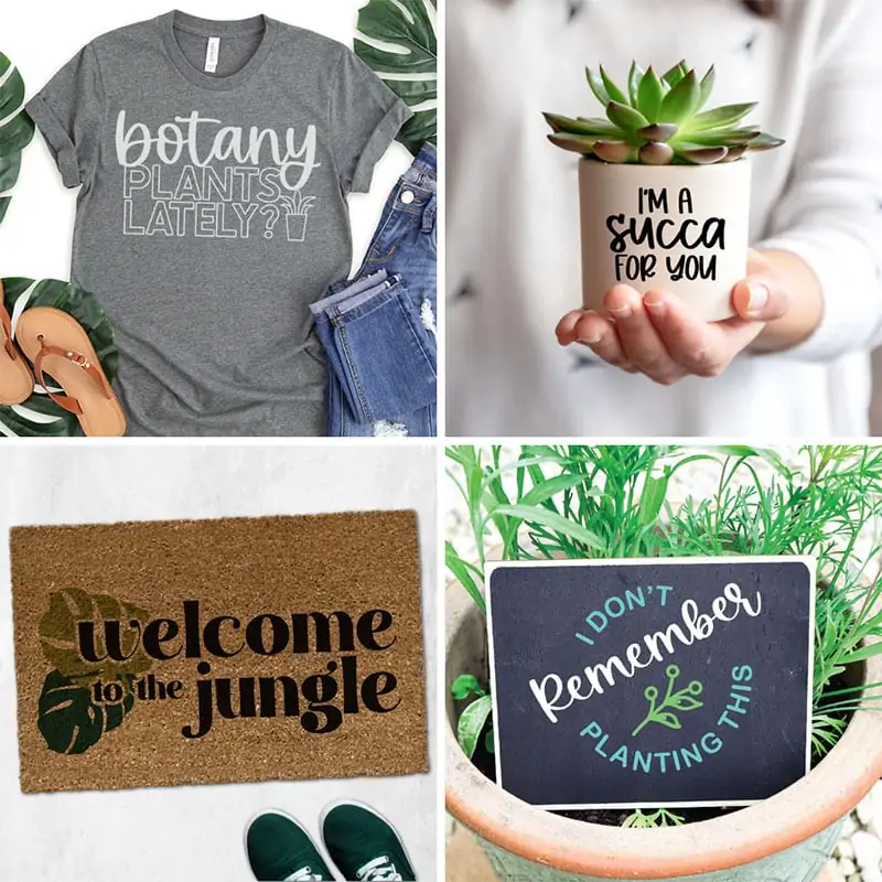 DIY plant SVG projects