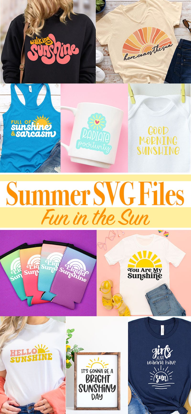 fun in the sun svg files to use with your Cricut