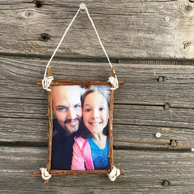 diy mini twig photo frame craft