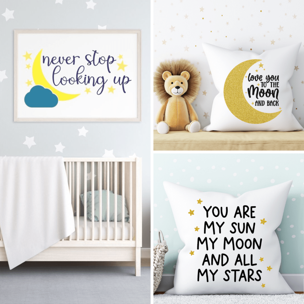 Make moon themed Cricut projects with SVG files