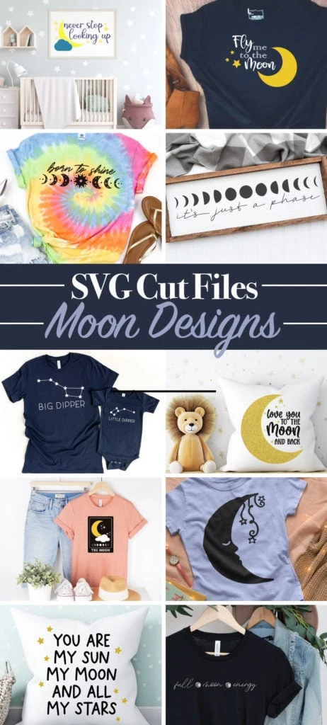 Moon SVG cut files to create and craft with