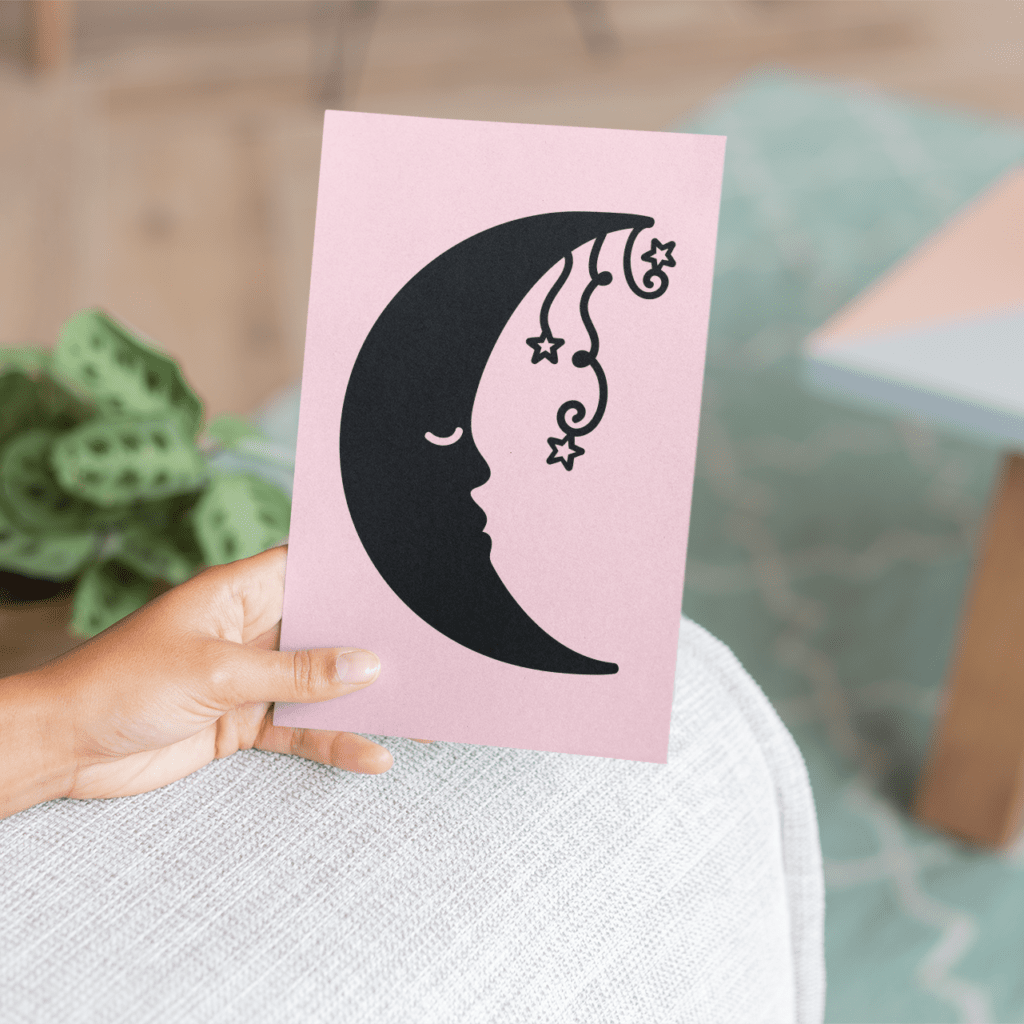 moon stationery project idea