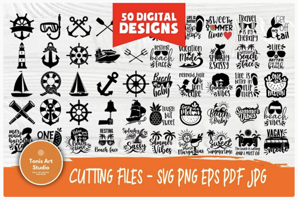 nautical svg files from Design Bundles