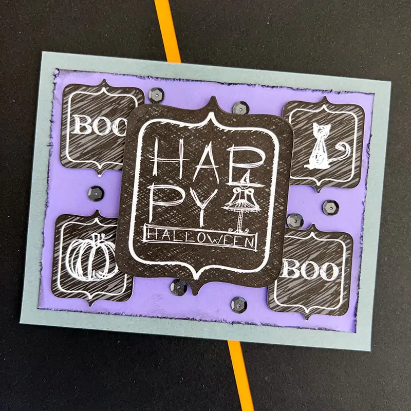 DIY Halloween Card with Sketch Art by Jen Goode