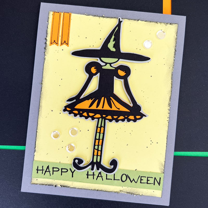 DIY Witch card for Halloween