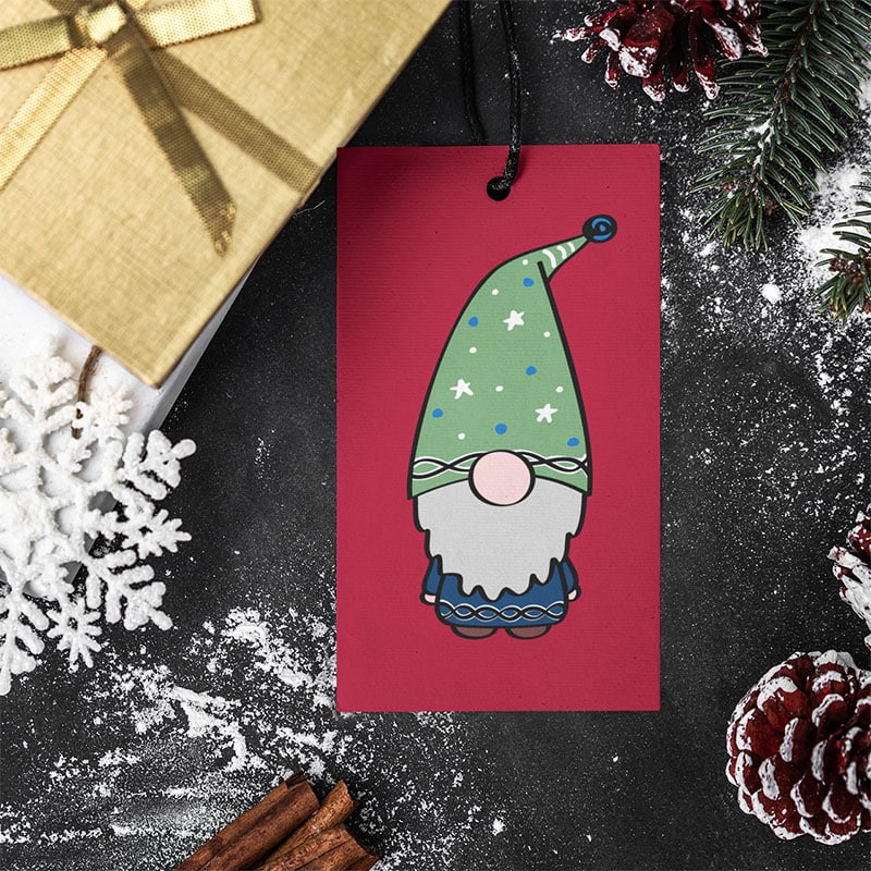 Gnome SVG and gift tag project