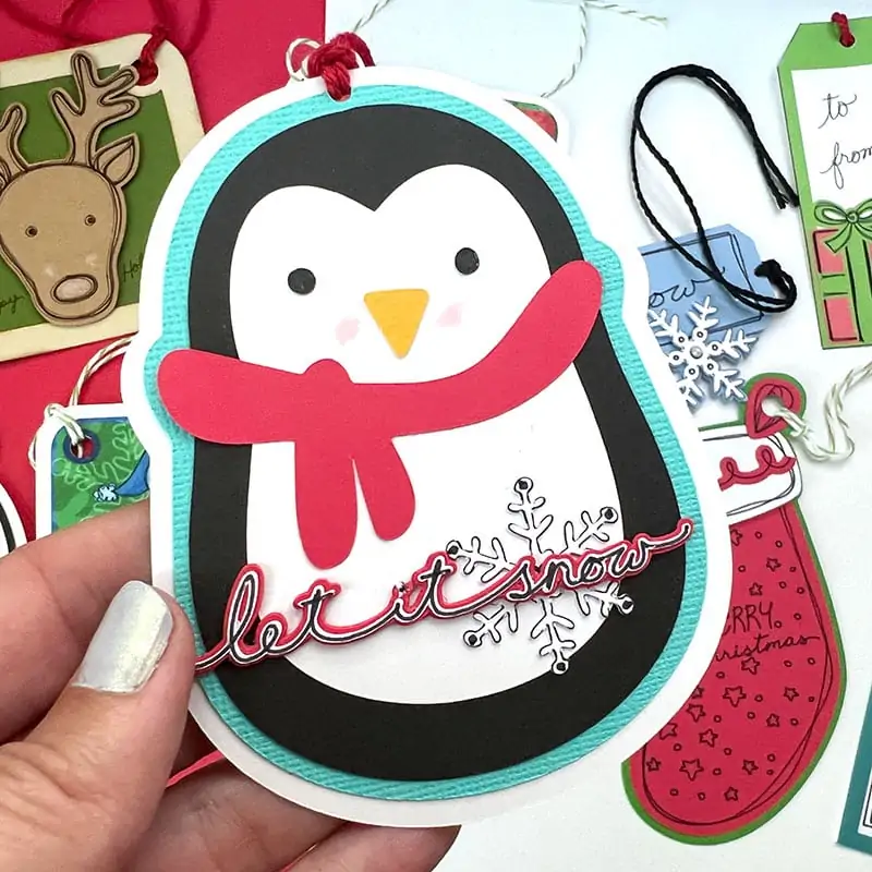Penguin gift tag