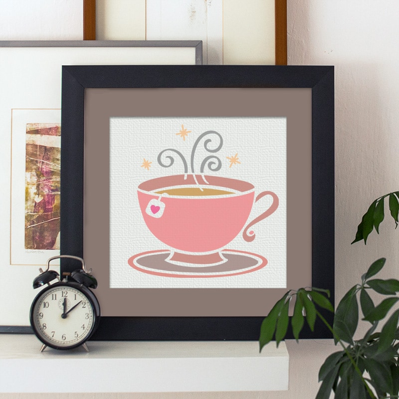 Tea SVG file designed by Jen Goode