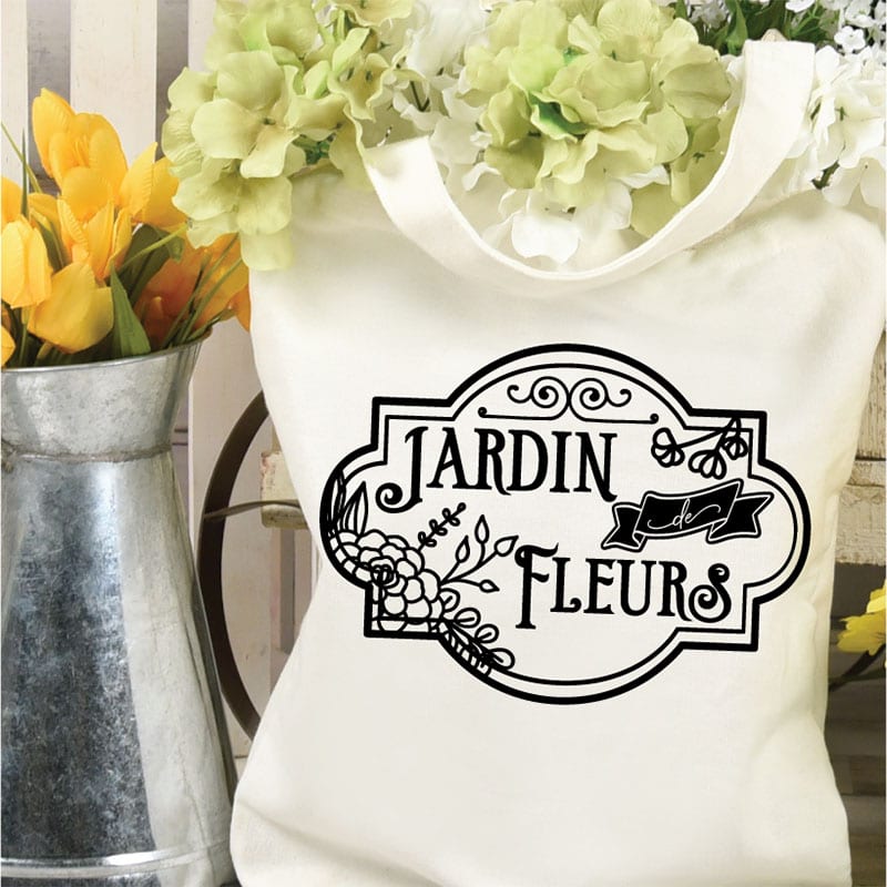 French Flowers Sign SVG for your Cricut Crafts