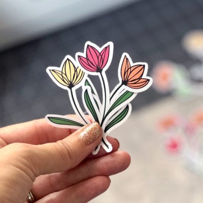 Flower Art SVG file designed by Jen Goode