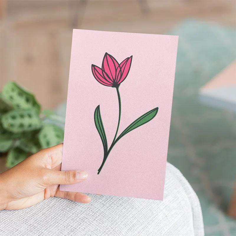 make a card with a tulip SVG flower design by Jen Goode