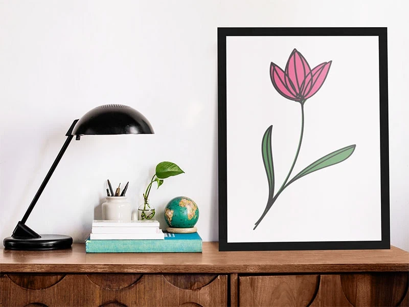 Flower SVG as an art print by Jen Goode