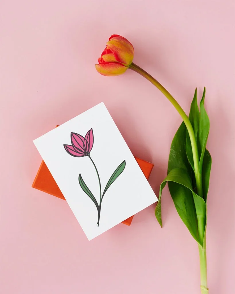 Tulip SVG flower design by Jen Goode