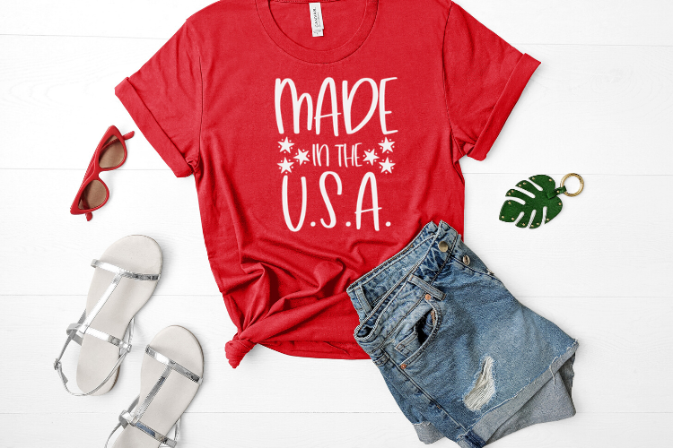 made in the U.S.A t-shirt idea to DIY