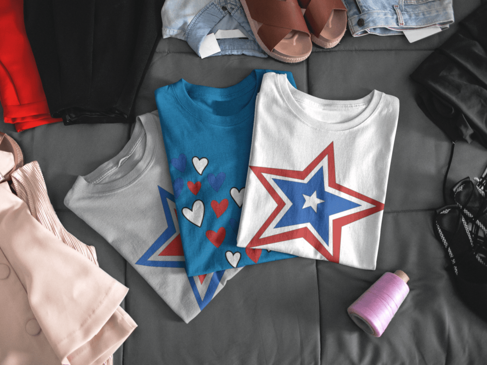 Patriotic t-shirts made with Cricut