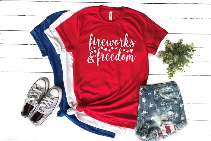 Freedom and fireworks t-shirt idea