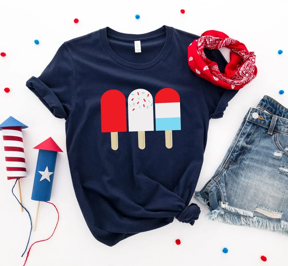 patriotic popcycle t-shirt design