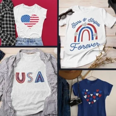 July 4th t-shirt ideas to make with Cricut