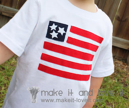 Cute American flag t-shirt idea
