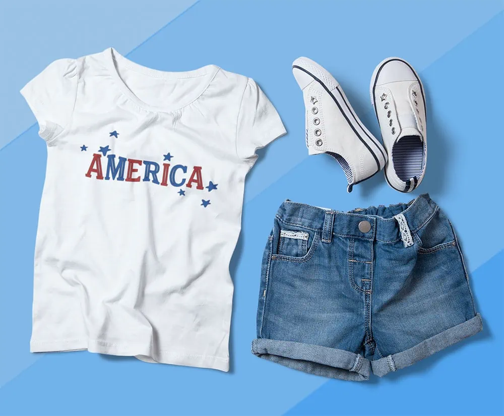 American t-shirt DIY design 